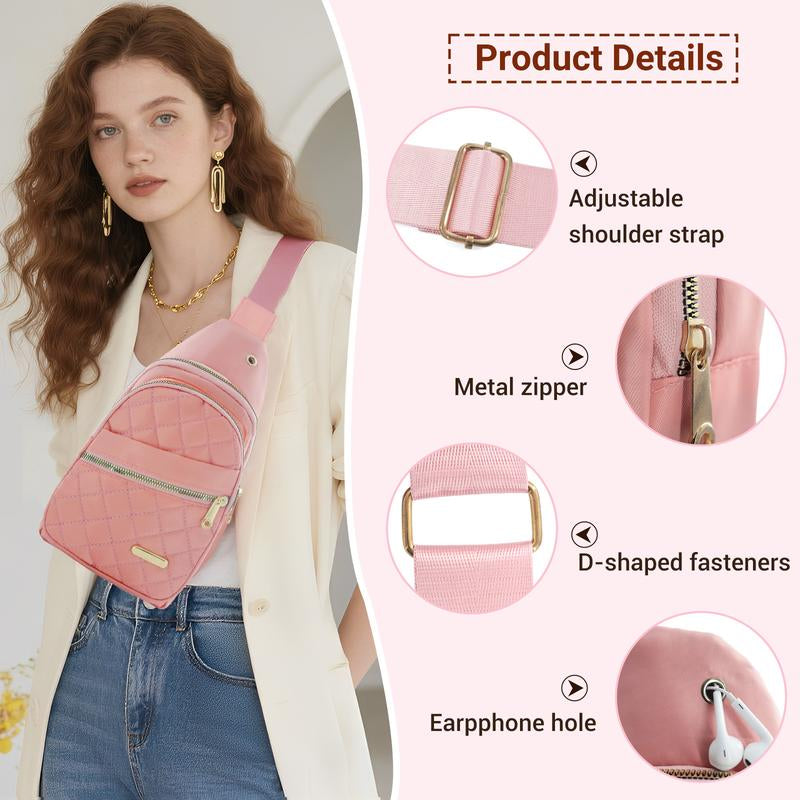 Small Sling Bakpack Crossbody Bags for Women Chest Bag Cross Body Bag Fanny Pack for Outdoors Hiking Traveling,Crossbody Small Sling Backpack Sling Bag for Women Men,Mother'S Day Gifts