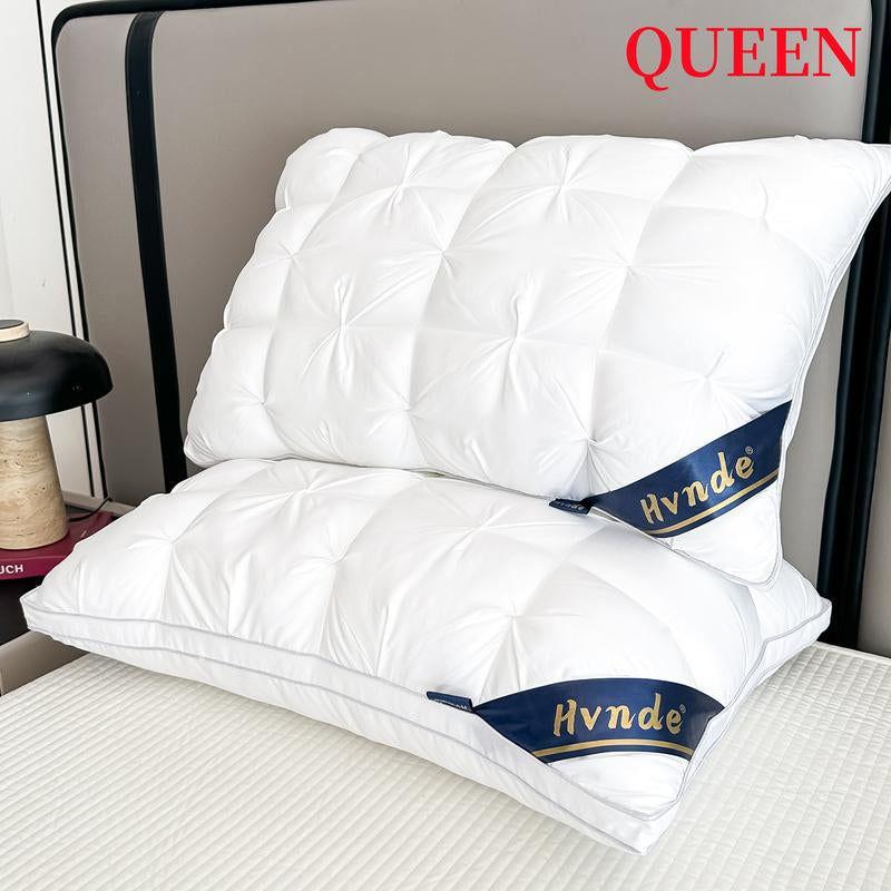 Hvnde Hotel Collection Deep Sleep Pillow - Neck Support Non-Collapse Design Hypoallergenic for Side Supine Prone Sleepers Pillows
